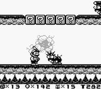 une photo d'Ã©cran de Super Mario Land 2 sur Nintendo Game Boy